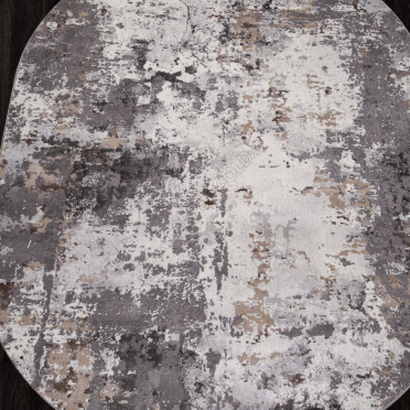 Ковер 3319 - GRAY-BEIGE - Овал - коллекция GRAFF
