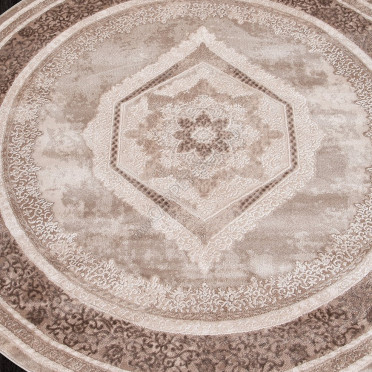 Ковер 04037A - BROWN / BROWN - Круг - коллекция ARMINA