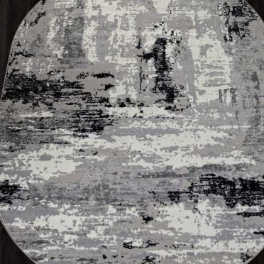 Ковер F279 - DARK GRAY - Овал - коллекция PALERMO