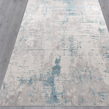 Ковер F169 - CREAM-D.BLUE - Прямоугольник - коллекция LIMAN