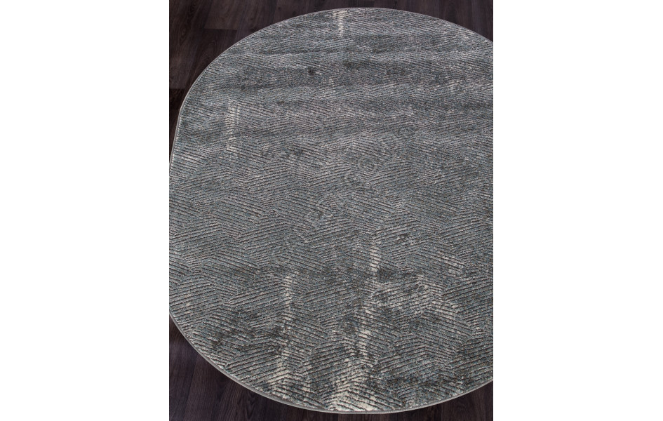 Ковер российский D768 GRAY овальный - коллекция SERENITY
