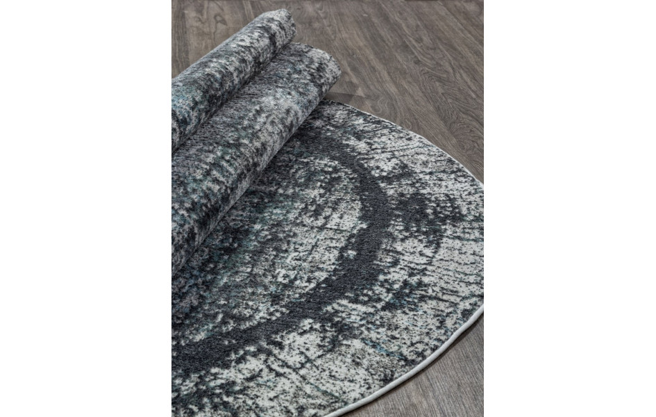 Ковер 02467H - BLUE / GREY - Овал - коллекция SAFARI